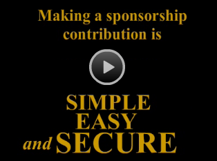 Making a sponsorship contribution is Simple, Easy and Secure